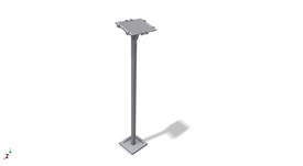 7" - 11" Tablet vloer stand 1 meter WIT